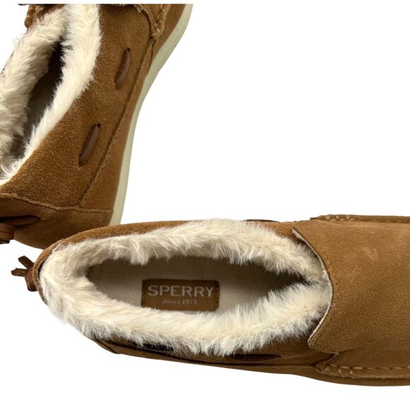 Sperry Men's Brown Moc-Sider Suede Slip-On - Size 7.5 - Picture 6 of 8